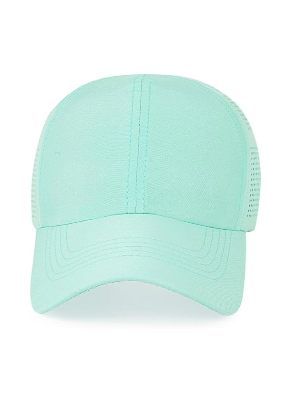 Women's Baseball Cap, Quick Drying Ponytail Hat, Aqua